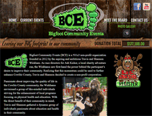 Tablet Screenshot of bigfootcommunityevents.org